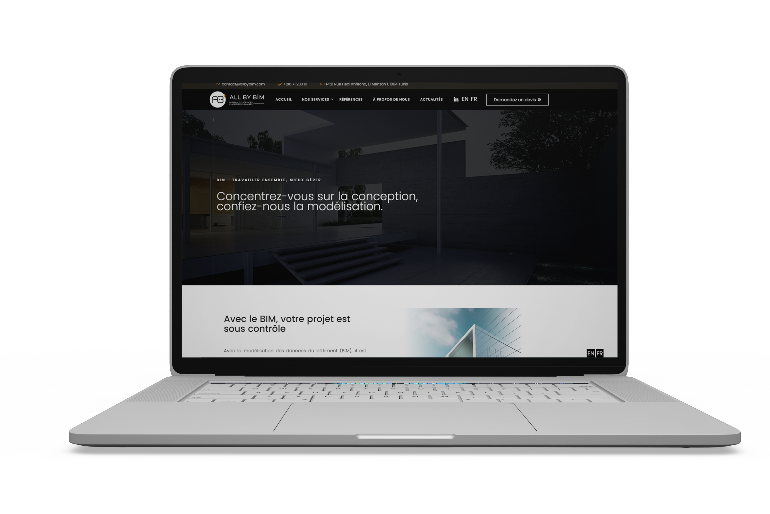 PROJET DE CONCEPTION SITE WEB - ALL BY BIM