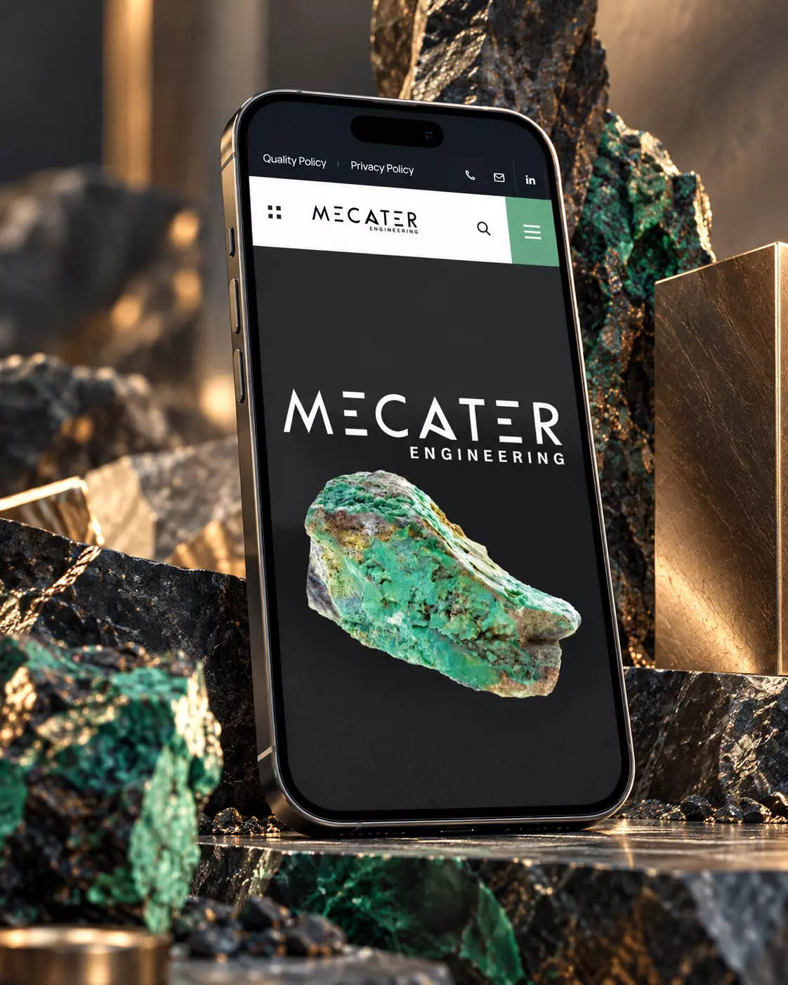 Site web Mecater Engineering réalisé par Bold Brands