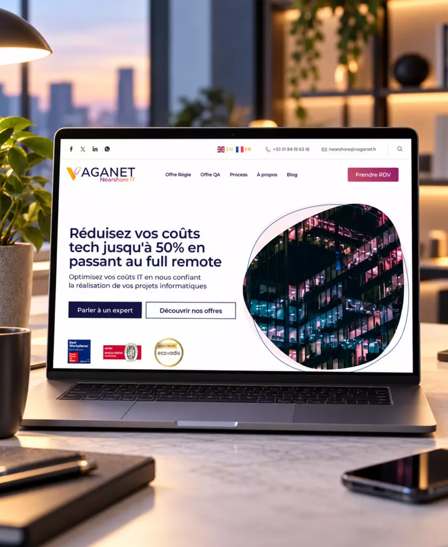 Site web Nearshore IT réalisé par Bold Brands